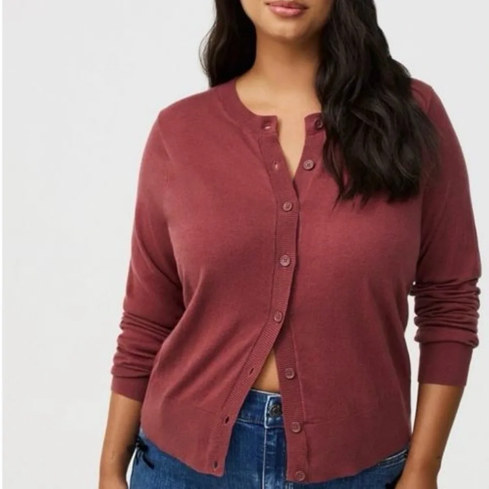 Torrid Crew Fitted Cardigan, 1X - Picture 1 of 7
